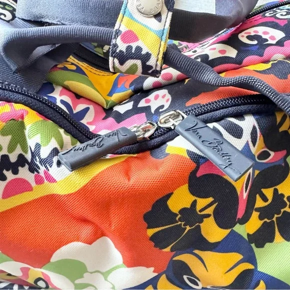 Vera Bradley Rolling Duffle Travel Bag Multicolor Floral - Picture 8 of 16